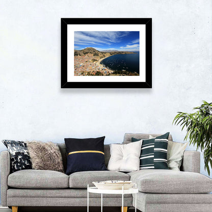 Copacabana Aerial Over Lake Titicaca Wall Art