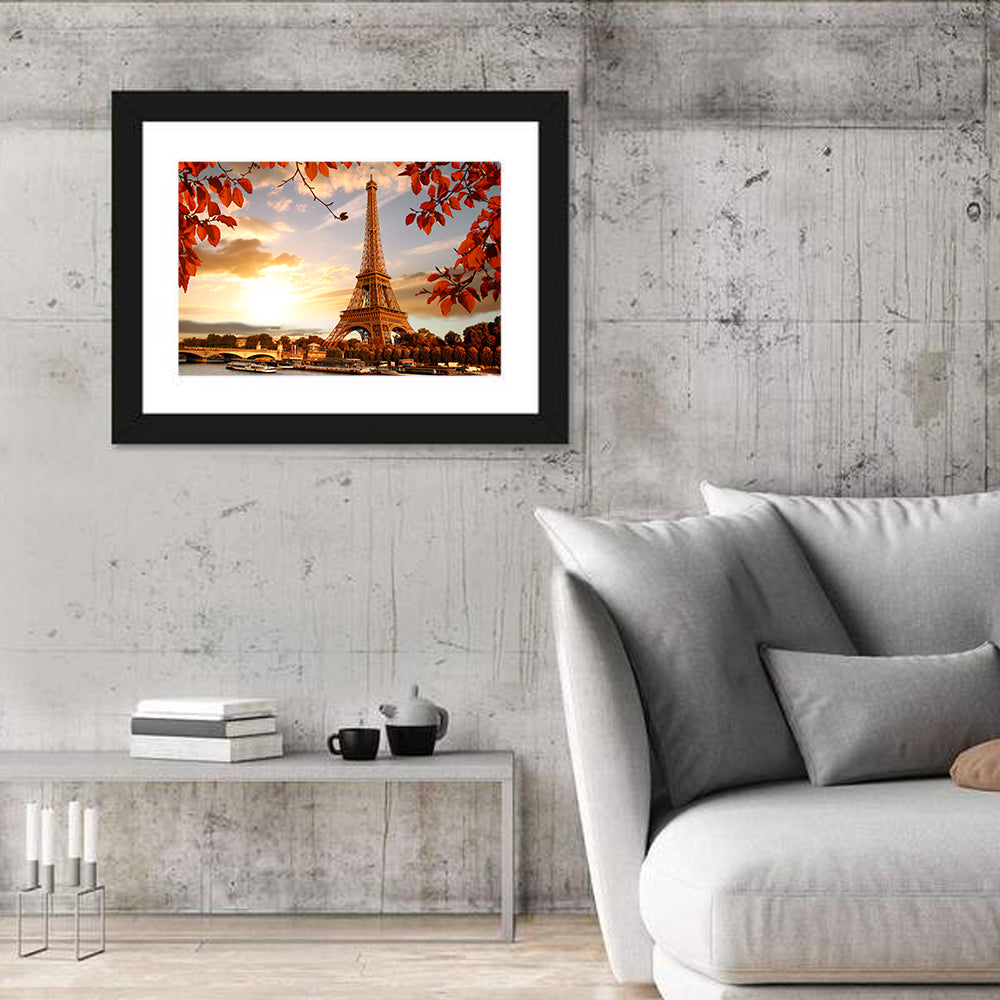 Eiffel Tower at Golden Hour Wall Art