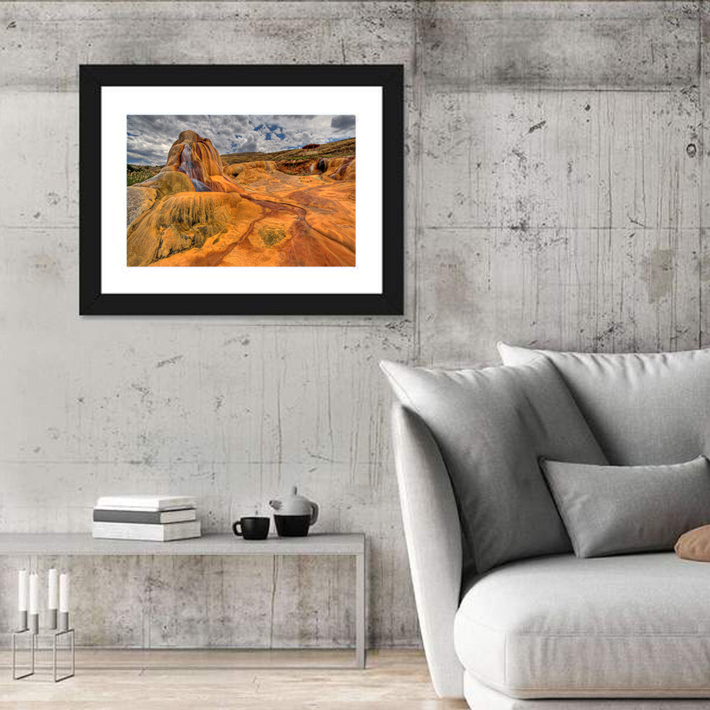 Clay Geyser Wall Art in a room, landscape