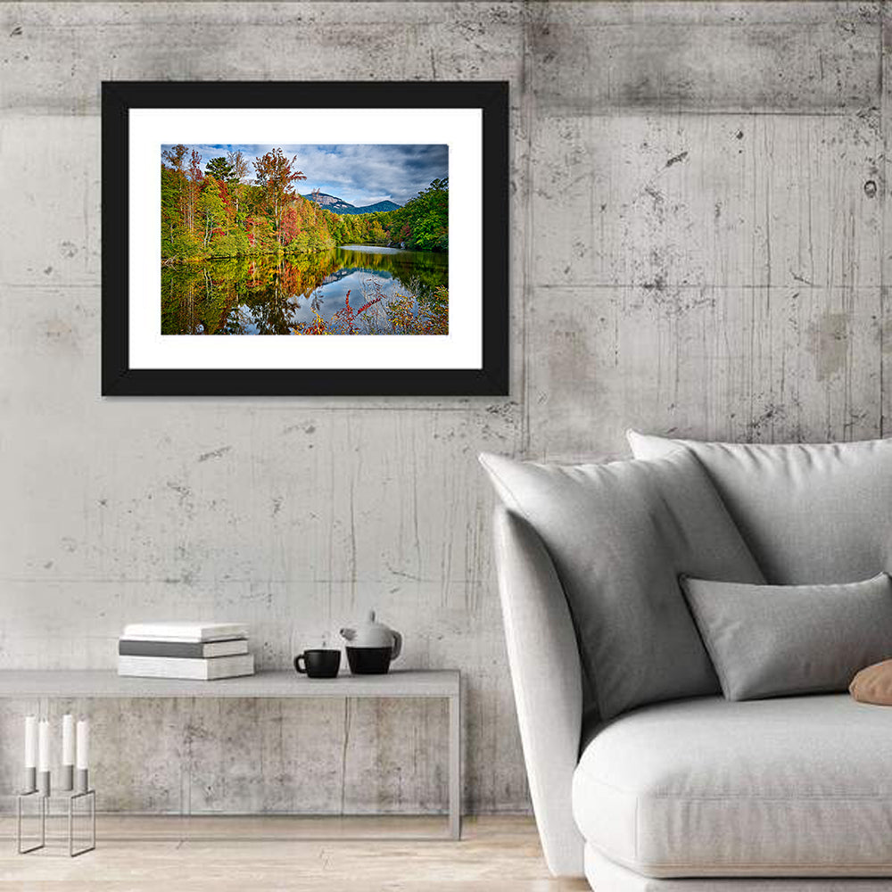 Lake Jocassee Autumn Reflection Wall Art