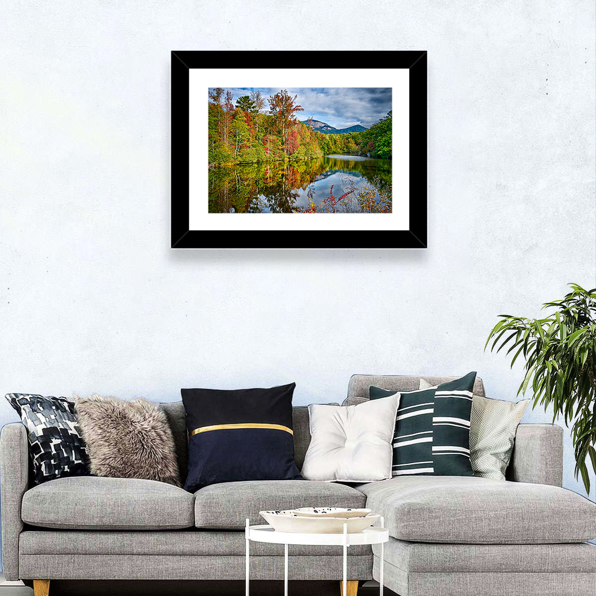 Lake Jocassee Autumn Reflection Wall Art