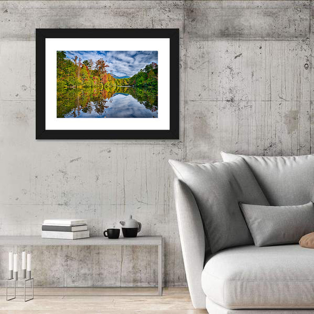 Lake Jocassee Autumn Reflection Wall Art