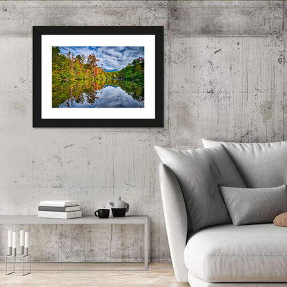 Lake Jocassee Autumn Reflection Wall Art