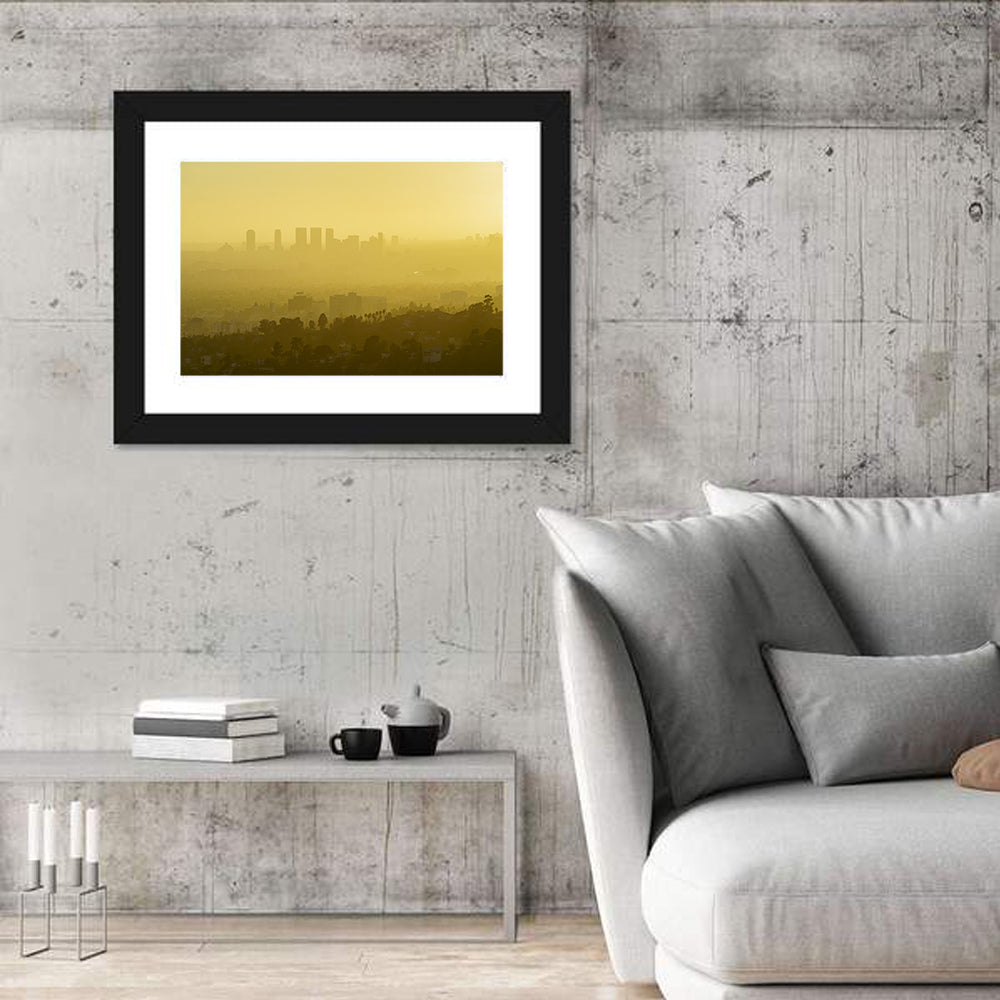 Westwood Los Angeles in Golden Haze Wall Art
