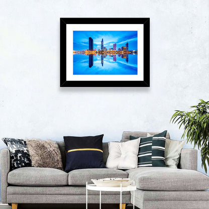 Ho Chi Minh City Skyline at Twilight Wall Art