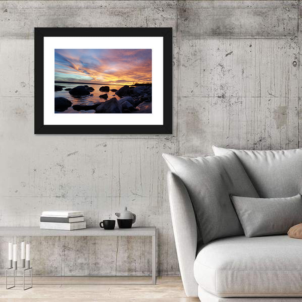Lake Sakakawea Sunset Wall Art