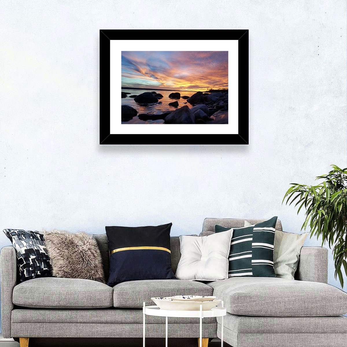 Lake Sakakawea Sunset Wall Art