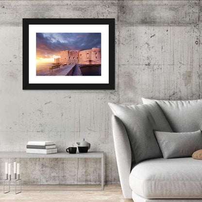 Fort Bokar at Sunset, Dubrovnik Wall Art