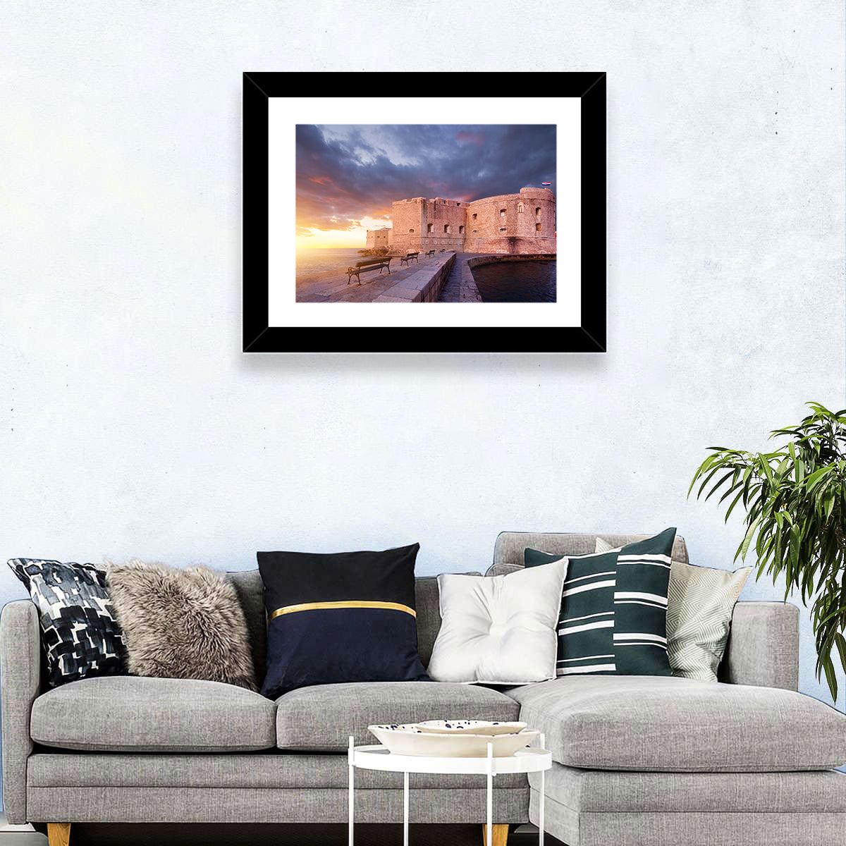 Fort Bokar at Sunset, Dubrovnik Wall Art