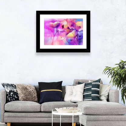 Tulip Flowers Abstract Wall Art