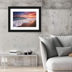 Thai Sunset Over Foamy Shore Wall Art