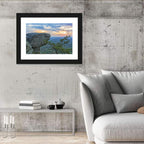 Bald Rock Sunset Over Cheaha State Park Wall Art