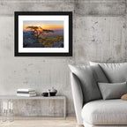 Cheaha State Park Sunset Over Pulpit Rock Wall Art