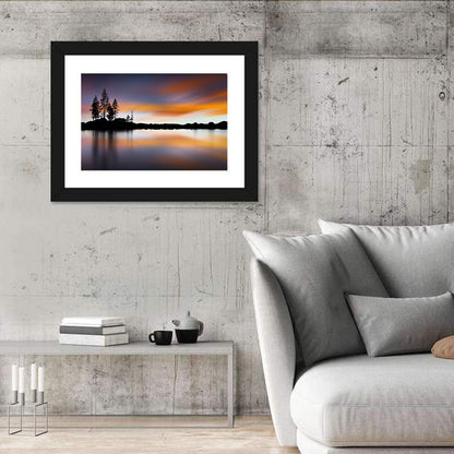 Lake Tahoe Golden Hour Reflection Wall Art
