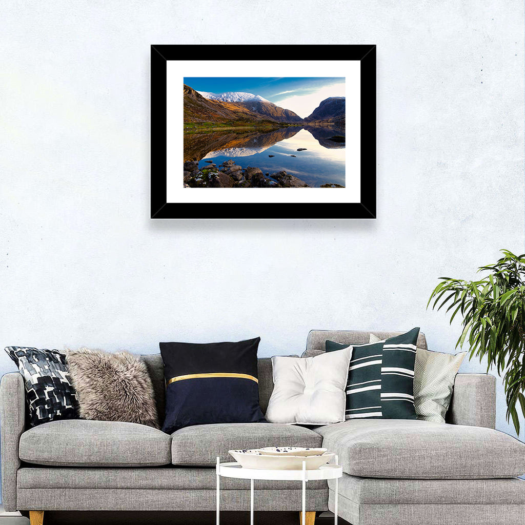 Auger Lake Morning Reflection Wall Art