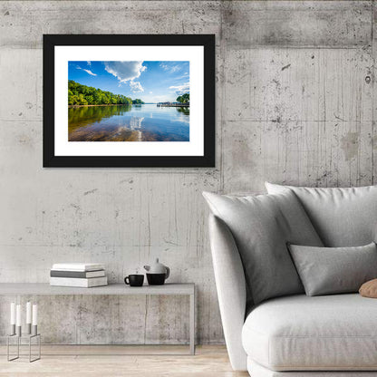Lake Norman Dockside Reflection Wall Art