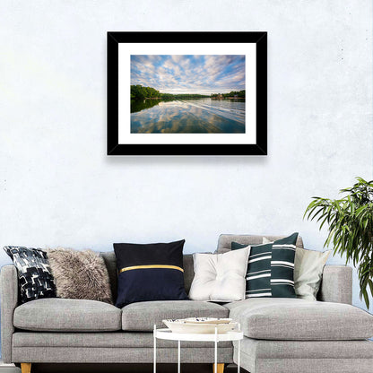 Cloudy Lake Norman Landscape Wall Art