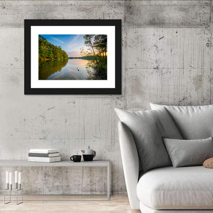 Lake Norman Golden Reflections Wall Art