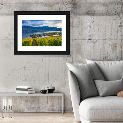 Okanagan Lake Vineyard, Kelowna Wall Art