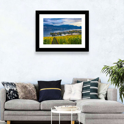 Okanagan Lake Vineyard, Kelowna Wall Art