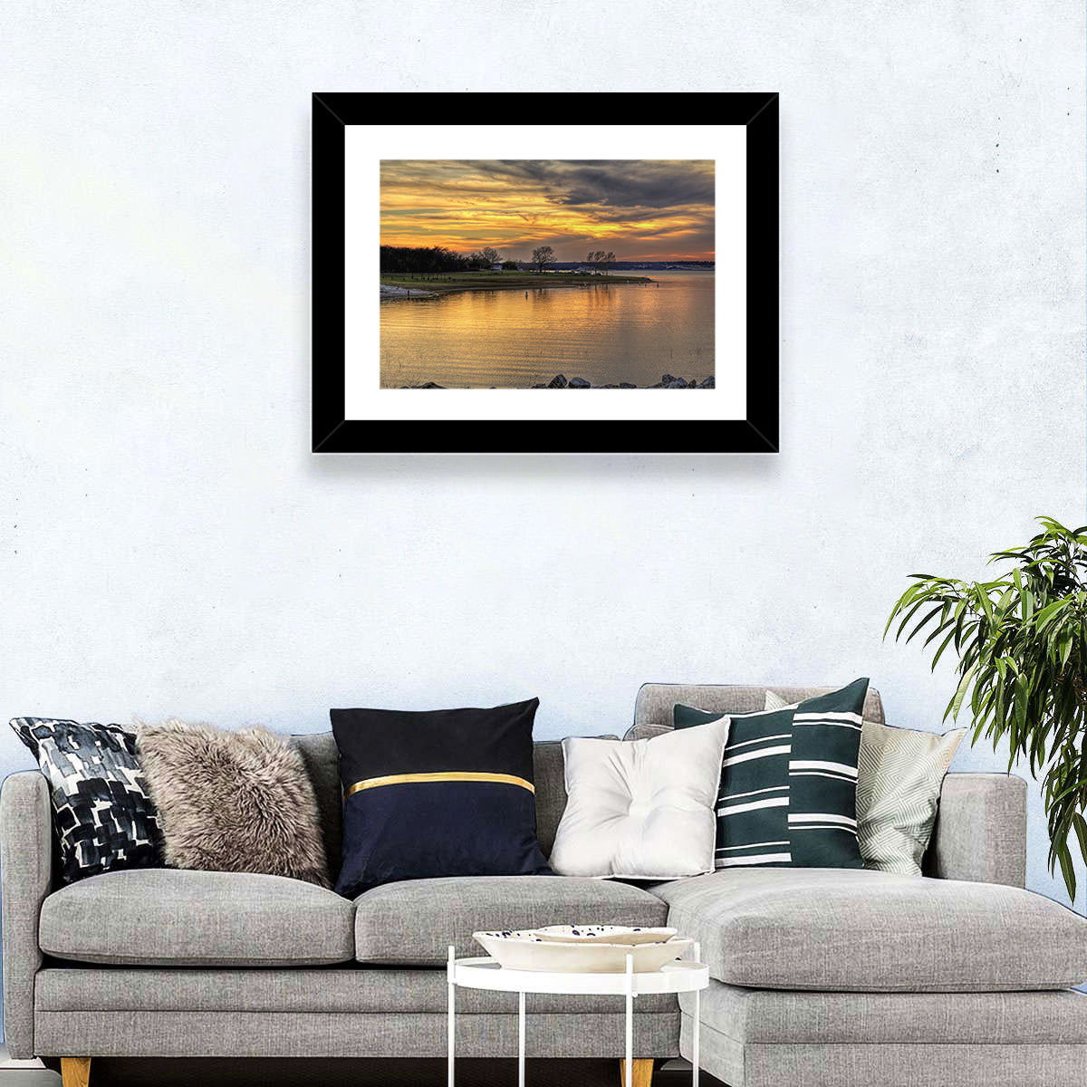Lake Whitney Sunset Wall Art