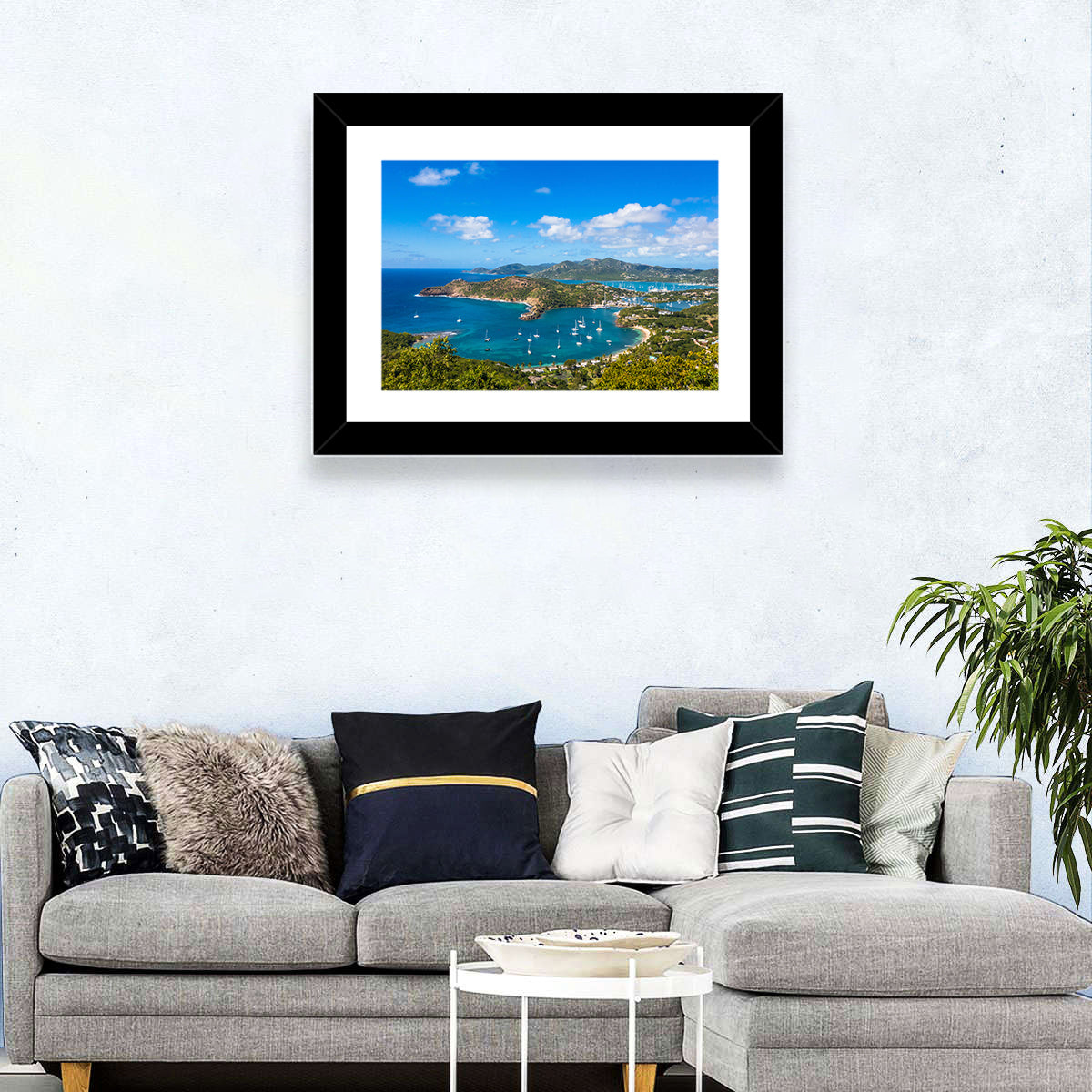 Shirley Heights Harbour View Wall Art