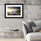 Golden Sunrise Coastal Road Wall Art