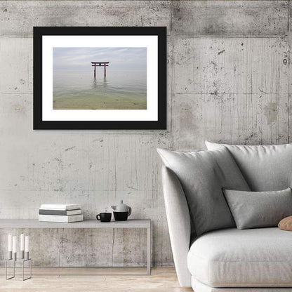 Shirahige Torii Gate, Lake Biwa Wall Art