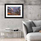 Futuristic Industrial Cityscape Wall Art