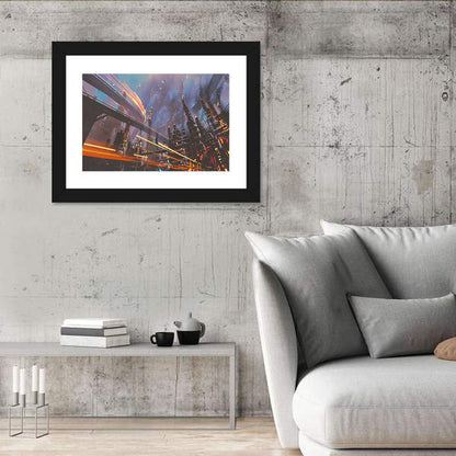 Futuristic City Wall Art