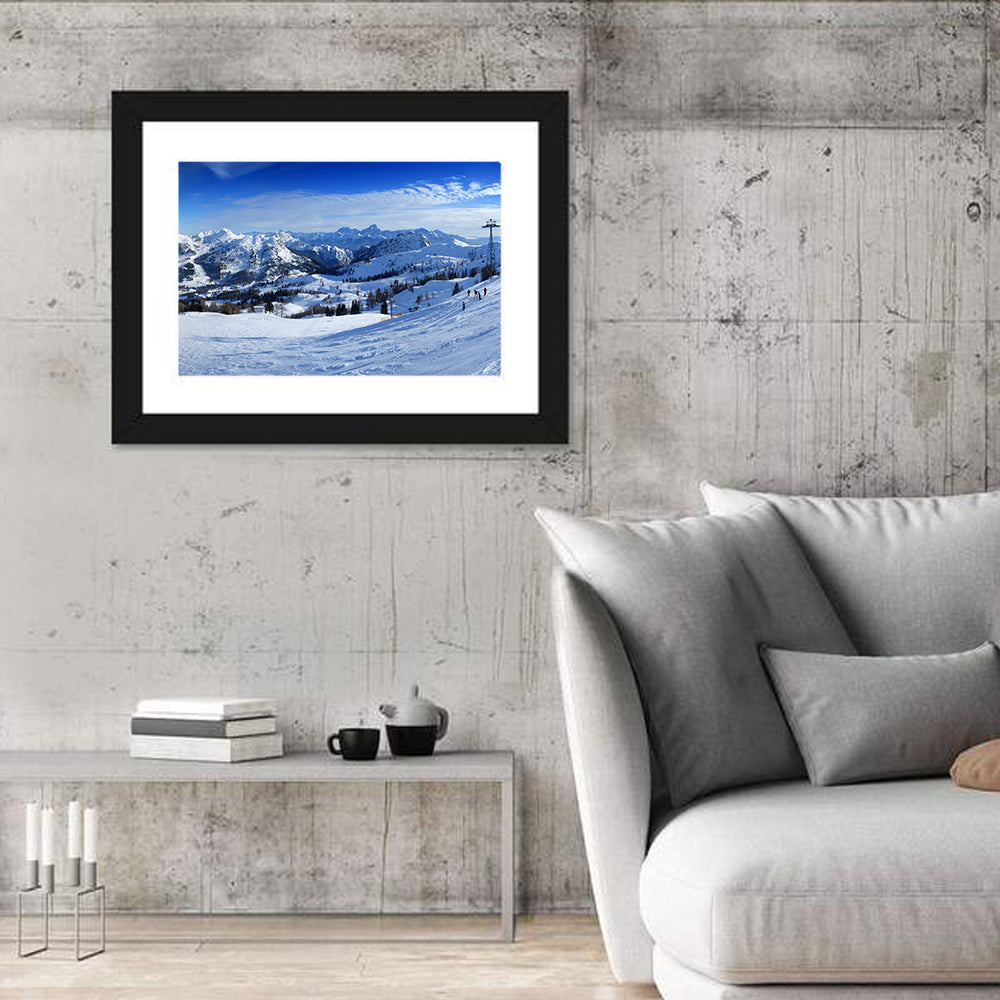 Nassfeld Ski Resort View Wall Art in a room, landscape