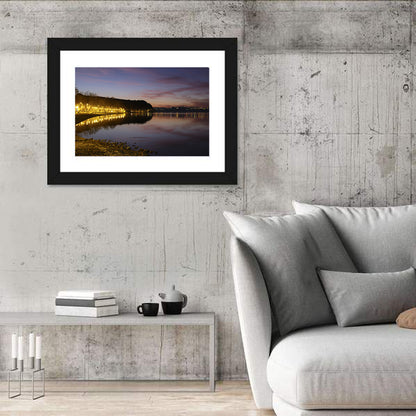 Bracciano Lake Twilight Wall Art