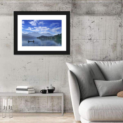 Sun Moon Lake Morning Mist Wall Art