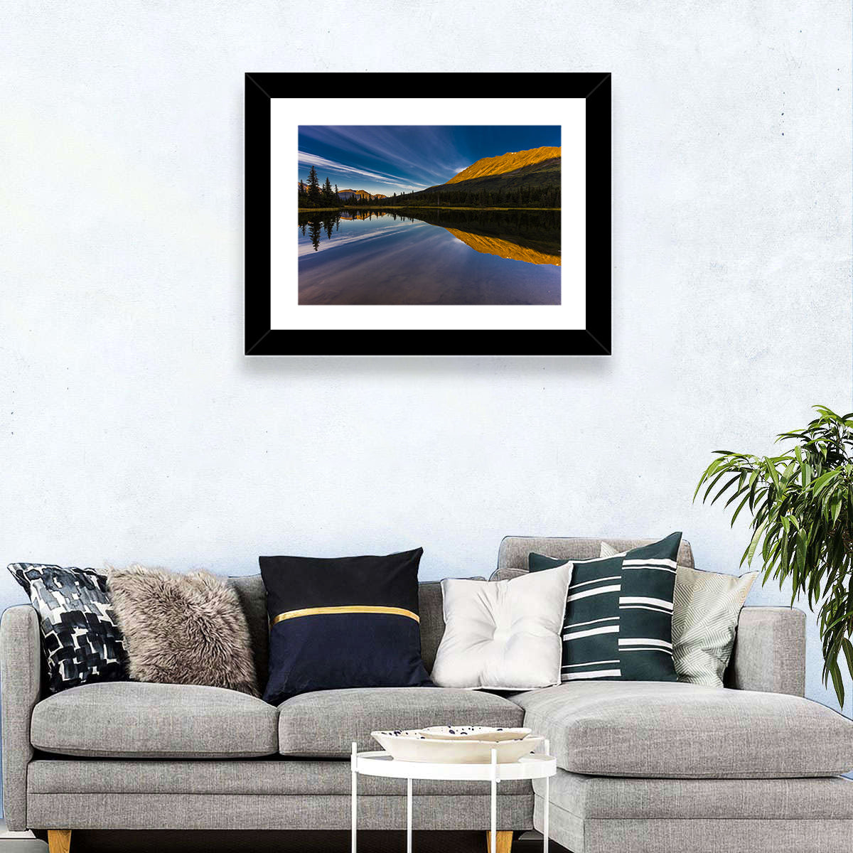 Rainbow Lake at Golden Hour Wall Art