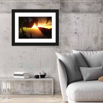 Man Vs Dragon Wall Art