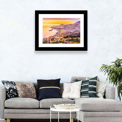 Funchal Harbor at Golden Hour Wall Art
