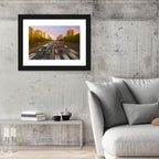 Beijing Sunset Traffic Streaks Wall Art