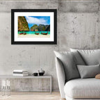 Maya Bay Long-tail Boats Wall Art