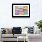 Rough Board Brushstrokes Wall Art