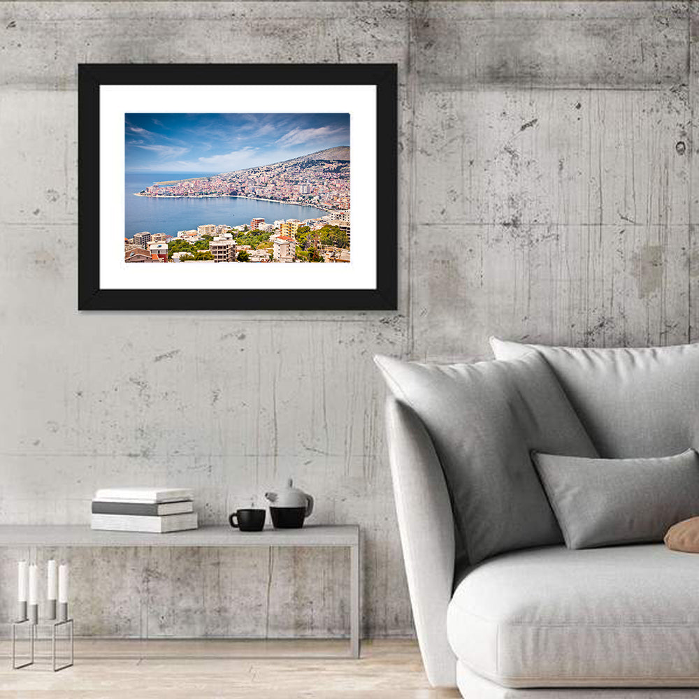 Saranda Bay Cityscape Wall Art