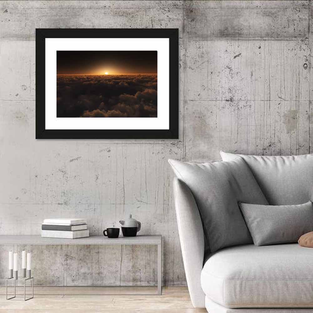 Sunset Over Cloud Sea Wall Art