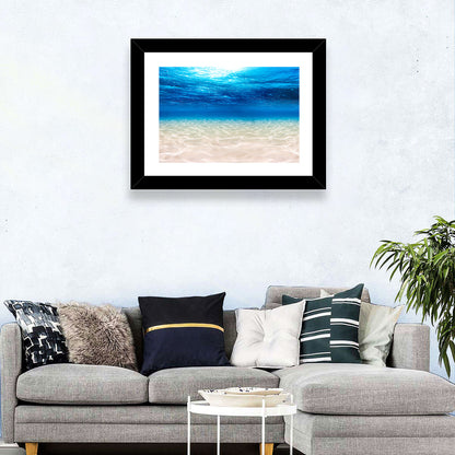 Sunlit Sandy Seabed Wall Art