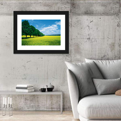 Spring Field of Yellow Flowers Wall Art