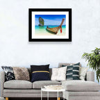 Krabi Longtail Boat Seascape Wall Art