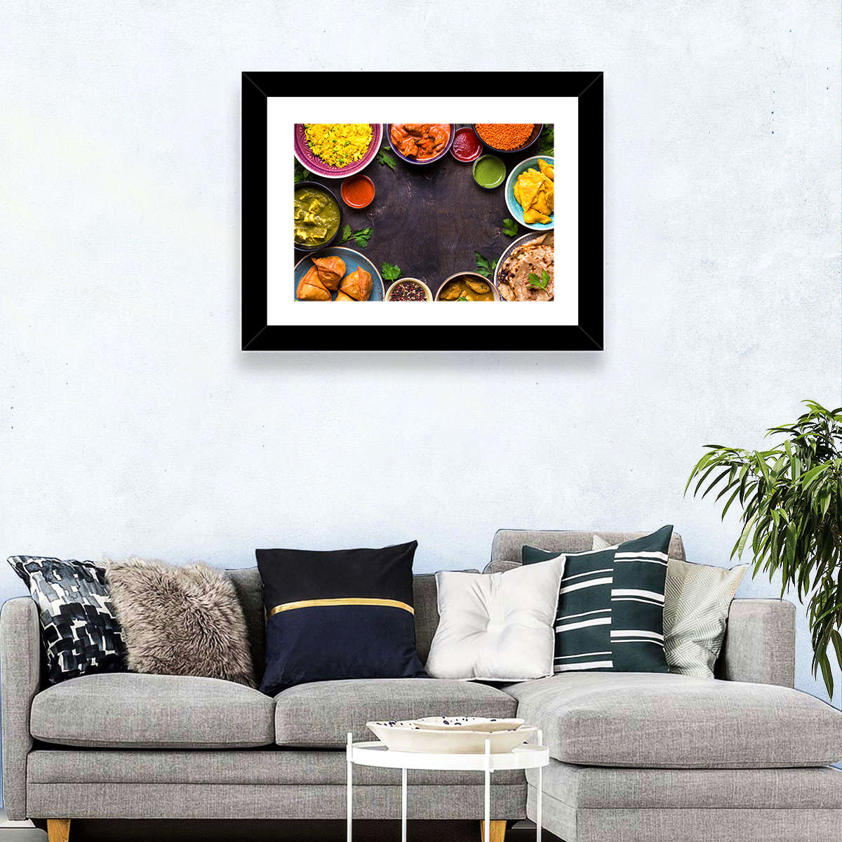 Indian Feast Flat-lay Wall Art