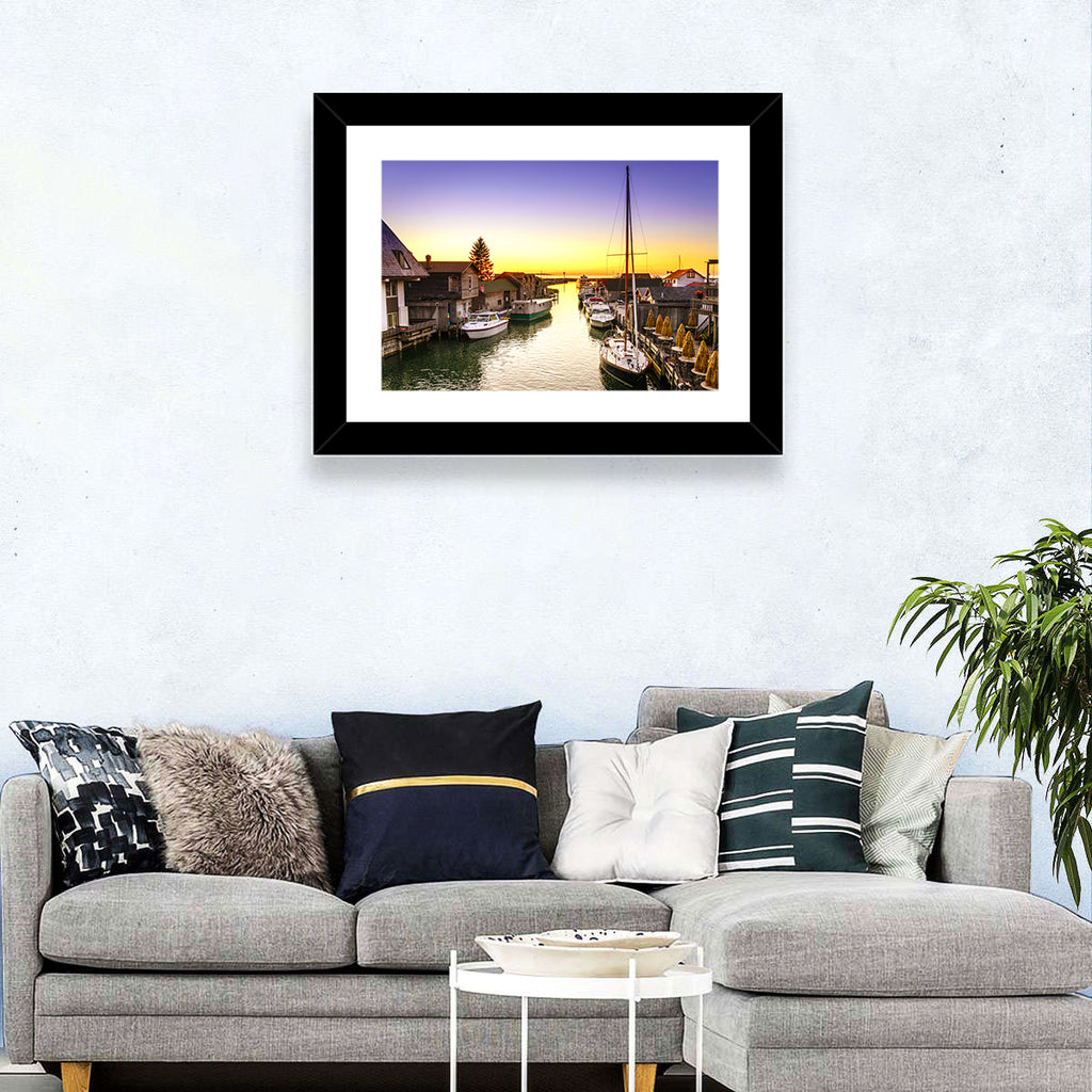 Leland Fishtown Sunset Wall Art