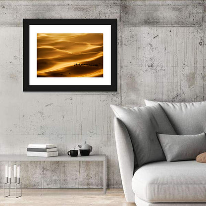 Golden Hour Camel Caravan Wall Art