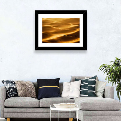 Golden Hour Camel Caravan Wall Art