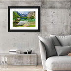 Obersee Boathouse Reflection Wall Art
