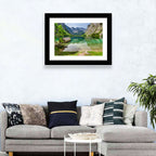Obersee Boathouse Reflection Wall Art